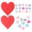 Picture of 1 Piece Silicone Valentine's Day Resin Mold For Keychain Necklace Earring Pendant Jewelry DIY Making Heart Red 11cm x 10.5cm