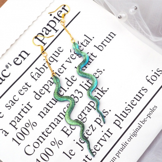 Immagine di 1 Pz Silicone Stampo in Resina per la Decorazione Domestica Fai-Da-Te Rettangolo Serpente Bianco 16.5cm x 14.5cm