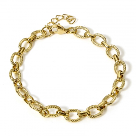 Picture of 304 Stainless Steel 8 Shape Chain Bracelets