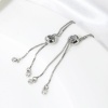 Picture of 1 Piece Brass Slider/Slide Extender Chain Real Platinum Plated 7cm