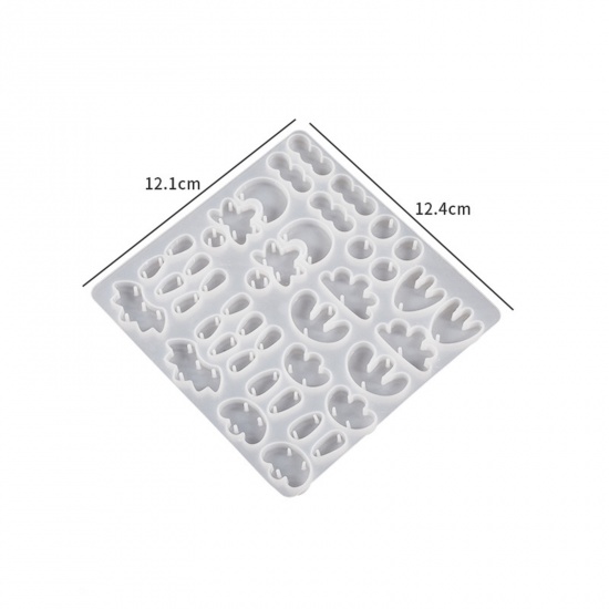 Immagine di 1 Pz Silicone Stampo in Resina per la Decorazione Domestica Fai-Da-Te Rettangolo Geometria 12.4cm x 12.1cm
