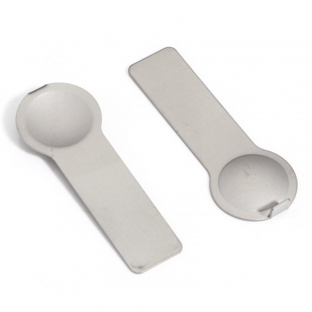 Picture of 1 Piece 304 Stainless Steel Italian Charm Tools For Adding Removing Italian Links Bracelet Silver Tone Rectangle Frosted 5.5cm x 2cm