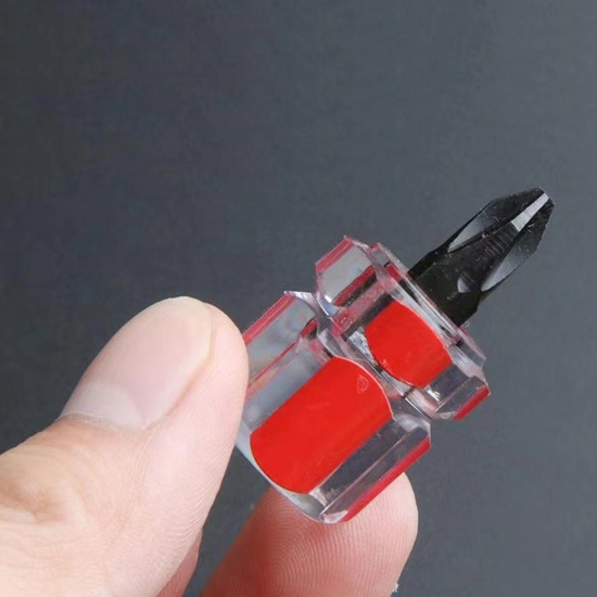 Immagine di 10 Pz Plastica + Lega Mini Macchina da Cucire Cacciavite Rosso 3.5cm x 2cm