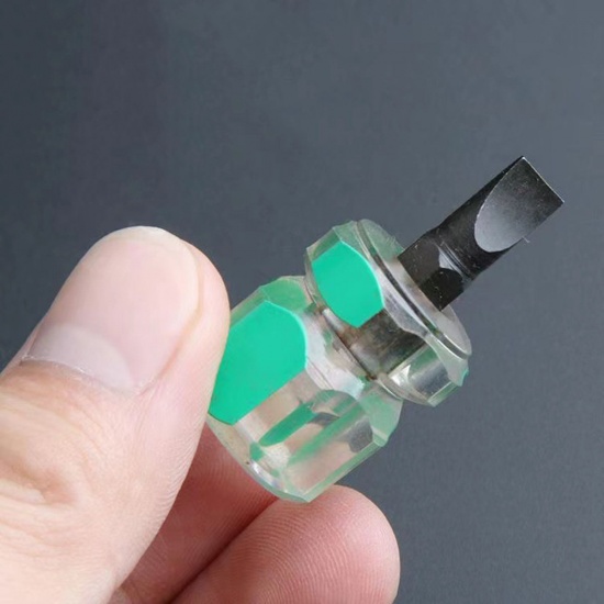 Immagine di 10 Pz Plastica + Lega Mini Macchina da Cucire Cacciavite Verde 3.5cm x 2cm