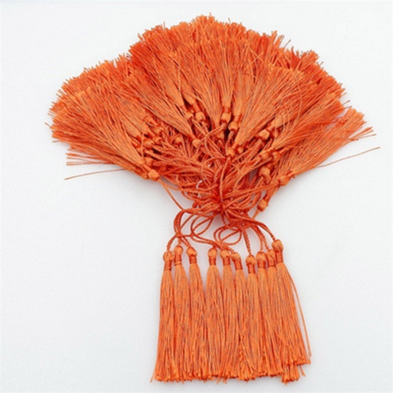 Picture of 50 PCs Polyester Tassel Pendant Tassel Bookmark Accessories Orange 13cm