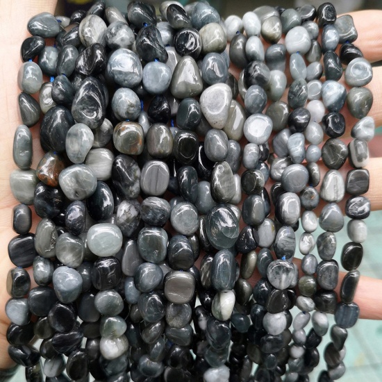 Picture of 1 Strand (Approx 45 PCs/Strand) Stone ( Natural ) Loose Beads For DIY Charm Jewelry Making Irregular About 8mm Dia.