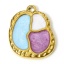 Imagen de 1 Unidad 304 Acero Inoxidable Colgantes Charms Chapado en Oro de 18K