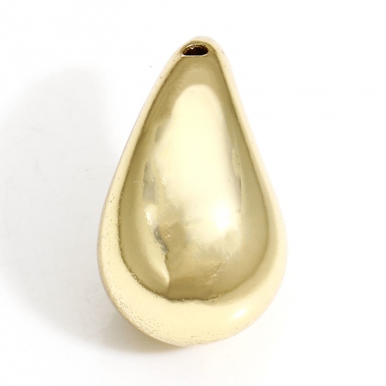Immagine di 1 Piece Eco-friendly Brass Geometric Charms 18K Real Gold Plated Drop 3D 25mm x 14mm