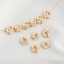 Picture of 2 PCs Eco-friendly Brass Beads Frames Flower 14K Real Gold Plated (Fit 2mm Bead) 9mm x 9mm