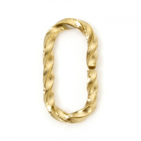Immagine di 10 Pz 12mm x 6mm, 1.4mm Placcatura Sottovuoto 304 Acciaio Inossidabile Aperto Stile Anello di Salto Placcato Oro 18K Ovale