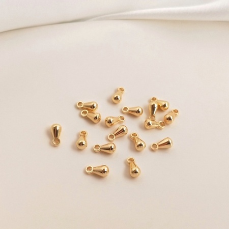 Picture of Eco-friendly Brass Charms Extender Chain Ends 14K Real Gold Plated