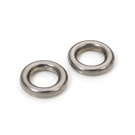 Immagine di 5 Pz 10mm Dia, 2mm 304 Acciaio Inossidabile Chiuso Stile Anello di Salto Tono Argento Tondo