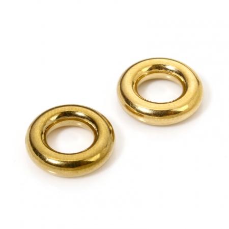 Immagine di 5 Pz 12mm Dia, 3mm Placcatura Sottovuoto 304 Acciaio Inossidabile Chiuso Stile Anello di Salto Placcato Oro 18K Tondo