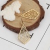 Picture of 10 PCs Eco-friendly Brass Retro Earrings 18K Real Gold Plated Drop Filigree 4.9cm x 2.4cm