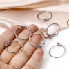 Picture of 10 PCs 304 Stainless Steel Open Rings Silver Tone 17.3mm(US Size 7)