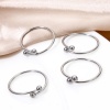 Picture of 10 PCs 304 Stainless Steel Open Rings Silver Tone 17.3mm(US Size 7)