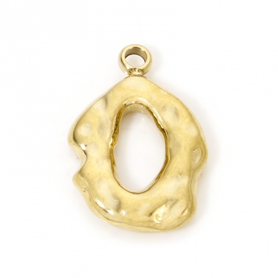 Immagine di 1 Pz Placcatura Sottovuoto Ecologica 304 Acciaio Inossidabile Geometrico Ciondoli Irregolare Oro Placcato Oro Placcato 14.5mm x 10mm