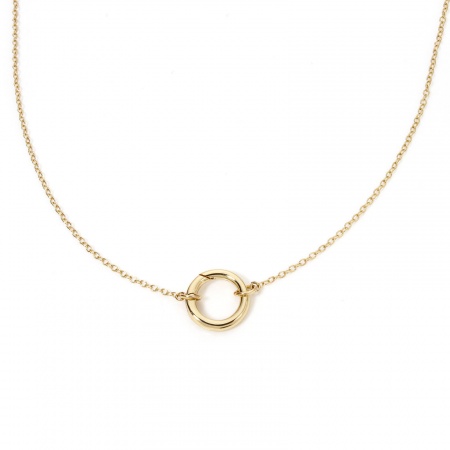 Picture of Eco-friendly Brass Link Chain Necklace Gold Plated With Spring Ring Clasp