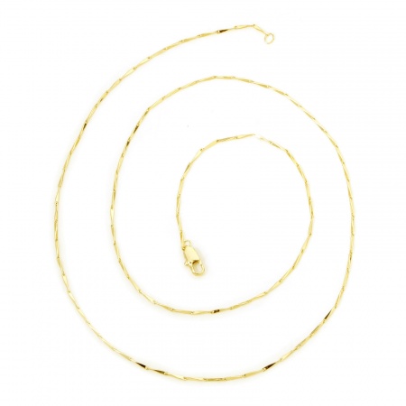 Immagine di 1 Pz Ecologico Ottone Semplice Collana Catena di Semi 18K Vero Oro Placcato Con Aragosta Fermagli Fibbia 59cm Lunghezza