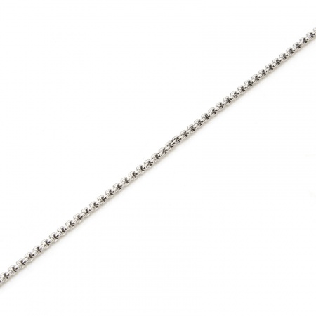 Bild von 1 Meter 304 Edelstahl Venezianerkette Für handgefertigte Schmuckherstellung Silberfarbe 1.2mm