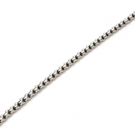 Bild von 1 Meter 304 Edelstahl Venezianerkette Für handgefertigte Schmuckherstellung Silberfarbe 2.5mm