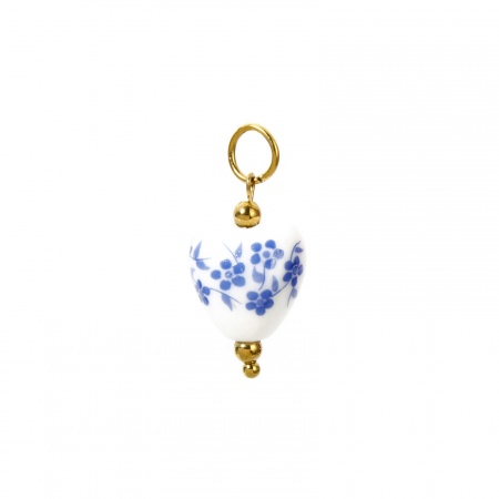 Picture of Eco-friendly Vacuum Plating 304 Stainless Steel & Lampwork Glass Flora Collection Charms 18K Real Gold Plated Multicolor Strawberry Fruit Pepper 3D