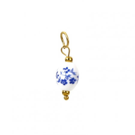 Picture of Eco-friendly Vacuum Plating 304 Stainless Steel & Lampwork Glass Flora Collection Charms 18K Real Gold Plated Multicolor Strawberry Fruit Pepper 3D