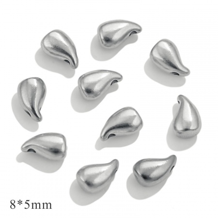 Picture of 304 Stainless Steel Valentine's Day Beads For DIY Jewelry Making Heart