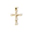 Immagine di 2 Pz Ecologico Ottone Religione Ciondoli Pendenti 18K Vero Oro Placcato Croce Trasparente Cubic Zirconiae 3.6cm x 2cm