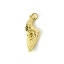 Picture of 1 Piece Eco-friendly Brass Pendants 18K Real Gold Plated Wing Imitation Pearl 3.2cm x 1cm