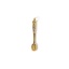 Immagine di 2 Pz Ecologico Ottone Ciondoli 18K Vero Oro Placcato Forchetta Micro Spianare Trasparente Cubic Zirconiae 27mm x 4mm