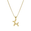 Picture of 1 Piece Eco-friendly Stylish Cute 18K Real Gold Plated Brass Link Cable Chain Balloon Dog 3D Pendant Charm Necklace Unisex Gift 45cm(17.7") + 5cm(2") long