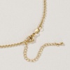 Bild von 18K Echtgold plattiert Kreuz Gliederketten Herz Anhänger Halskette, Messing 45cm + 5cm, Für Frauen, 3D, Exquisit Valentinstag Geschenk, Umweltfreundlich, 1 Strang