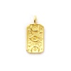 Picture of 2 PCs Eco-friendly Brass Religious Charms 18K Real Gold Plated Octagon Eye of Providence/ All-seeing Eye 26.5mm x 12mm