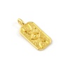 Picture of 2 PCs Eco-friendly Brass Religious Charms 18K Real Gold Plated Octagon Eye of Providence/ All-seeing Eye 26.5mm x 12mm