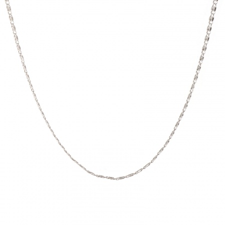 Bild von 1 Strang Echt Platin plattiert S-Panzerkette Kette Halskette, Messing 40cm + 5cm, Kettengröße: 1.8mm, Für Frauen, Minimalistisch Exquisit Geschenk, Umweltfreundlich