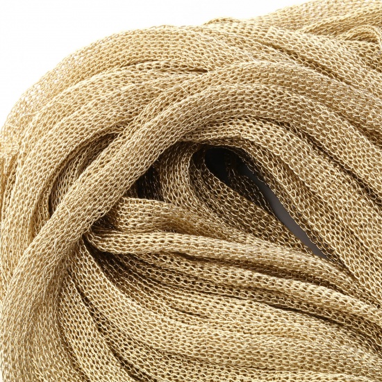 Picture of 2 M Polyester Braided Cord Rope Golden Hollow 10mm