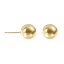 Bild von 1 Paar Umweltfreundlich Minimalistisch Exquisit 18K Echtgold plattiert Messing Rund Ohrring Ohrstecker Für Frauen Geschenk 12mm Dia., Pfosten-/Drahtstärke: 0.8mm(20 Gauge)