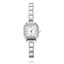 Immagine di 1 Pz 304 Acciaio Inossidabile Elegante & Casual Orologio da Polso Modulare con Collegamenti a Charm Italiano Tono Argento Bianco Quadrato 18.5cm Lunghezza