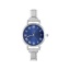 Image de 1 Pièce Cadran de Montre à Maillons Italiens pour la Fabrication de Bijoux DIY Élégant & Décontracté en 304 Acier Inoxydable Argent Mat Bleu Rond 5.7cm x 3cm