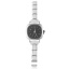 Immagine di 1 Pz 304 Acciaio Inossidabile Elegante & Casual Orologio da Polso Modulare con Collegamenti a Charm Italiano Tono Argento Nero Quadrato 18.5cm Lunghezza