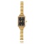 Immagine di 1 Pz 304 Acciaio Inossidabile Elegante & Casual Orologio da Polso Modulare con Collegamenti a Charm Italiano Oro Placcato Nero Ottagono 18.5cm Lunghezza