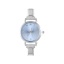 Immagine di 1 Pz 304 Acciaio Inossidabile Elegante & Casual Faccia dell'orologio con Collegamenti a Charm Italiano per la Creazione fai da te di Gioielli Tono Argento Azzurro Tondo 5.7cm x 3cm