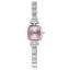 Immagine di 1 Pz 304 Acciaio Inossidabile Elegante & Casual Orologio da Polso Modulare con Collegamenti a Charm Italiano Tono Argento Rosa Quadrato 18.5cm Lunghezza