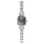 Immagine di 1 Pz 304 Acciaio Inossidabile Elegante & Casual Orologio da Polso Modulare con Collegamenti a Charm Italiano Tono Argento Nero Quadrato 18.5cm Lunghezza