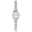 Immagine di 1 Pz 304 Acciaio Inossidabile Elegante & Casual Orologio da Polso Modulare con Collegamenti a Charm Italiano Tono Argento Bianco Quadrato 18.5cm Lunghezza