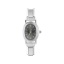Picture of 1 Piece 304 Stainless Steel Stylish & Casual Italian Charm Links Watch Face For DIY Jewelry Making Silver Tone Black Oval 5.7cm x 2cm