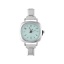 Immagine di 1 Pz 304 Acciaio Inossidabile Elegante & Casual Faccia dell'orologio con Collegamenti a Charm Italiano per la Creazione fai da te di Gioielli Tono Argento Verde Chiaro Quadrato 5.7cm x 3cm