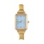 Immagine di 1 Pz 304 Acciaio Inossidabile Elegante & Casual Faccia dell'orologio con Collegamenti a Charm Italiano per la Creazione fai da te di Gioielli Oro Placcato Azzurro Ottagono 5.7cm x 2.5cm