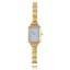 Immagine di 1 Pz 304 Acciaio Inossidabile Elegante & Casual Orologio da Polso Modulare con Collegamenti a Charm Italiano Oro Placcato Azzurro Ottagono 18.5cm Lunghezza
